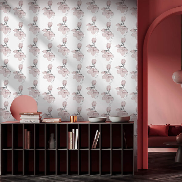 Pattern of flowers on a white background Pattern of flowers on a white background