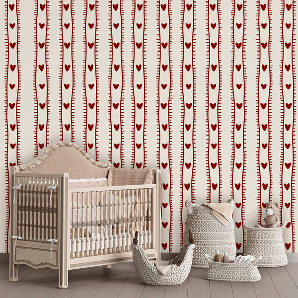 Red and white pattern Red and white pattern