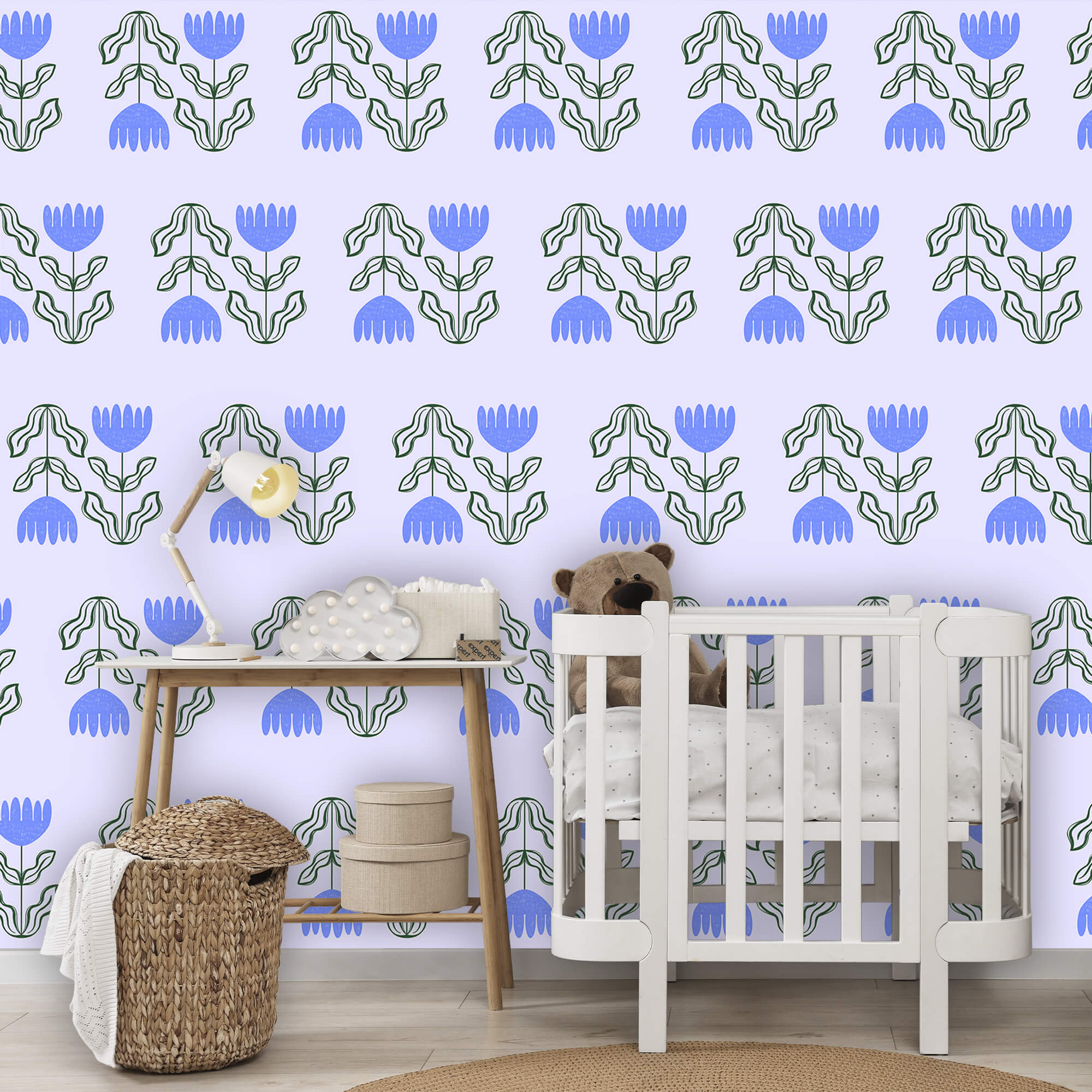 Pattern of flowers and leaves Pattern of flowers and leaves