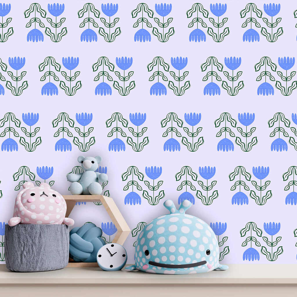 Pattern of flowers and leaves Pattern of flowers and leaves