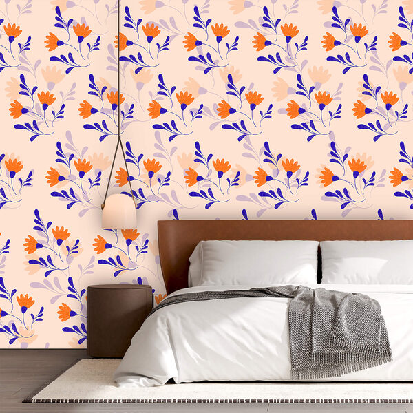 Pattern of flowers and leaves Pattern of flowers and leaves