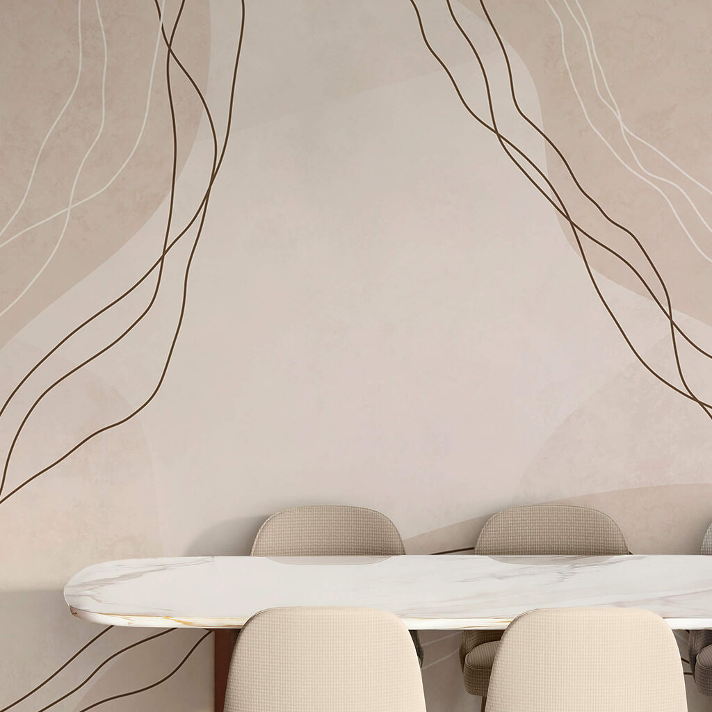 White and brown lines on a beige background White and brown lines on a beige background