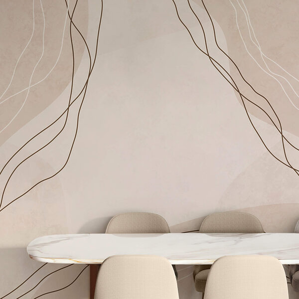 White and brown lines on a beige background White and brown lines on a beige background