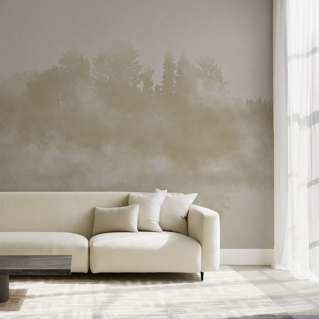 Cloud of smoke and trees Cloud of smoke and trees