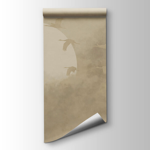 Birds flying in the sky