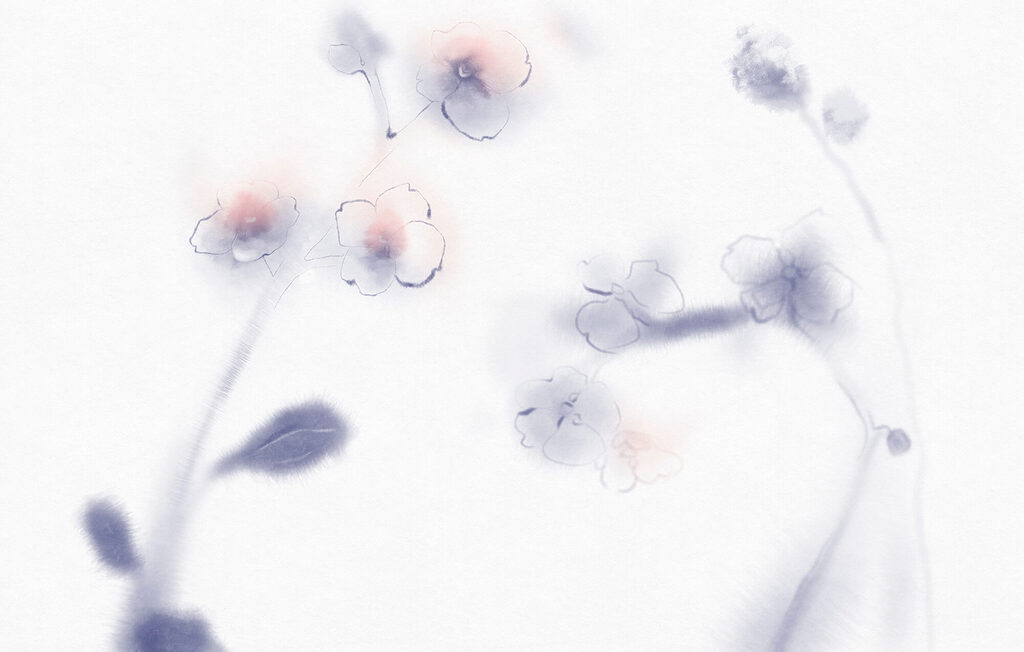 Soft petals in delicate watercolors Soft petals in delicate watercolors