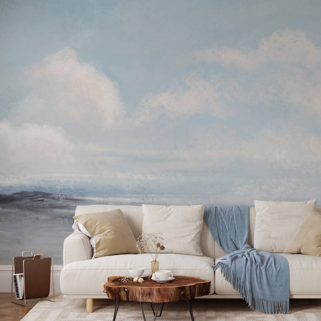 Landscape with a cloudy sky