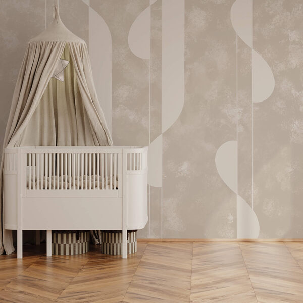 Abstract shapes in soft beige tones