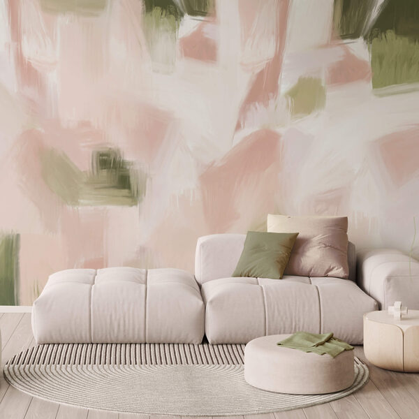 Wall murals Wall murals Abstract hues in soft pastel tones (SKU: t00560v1)