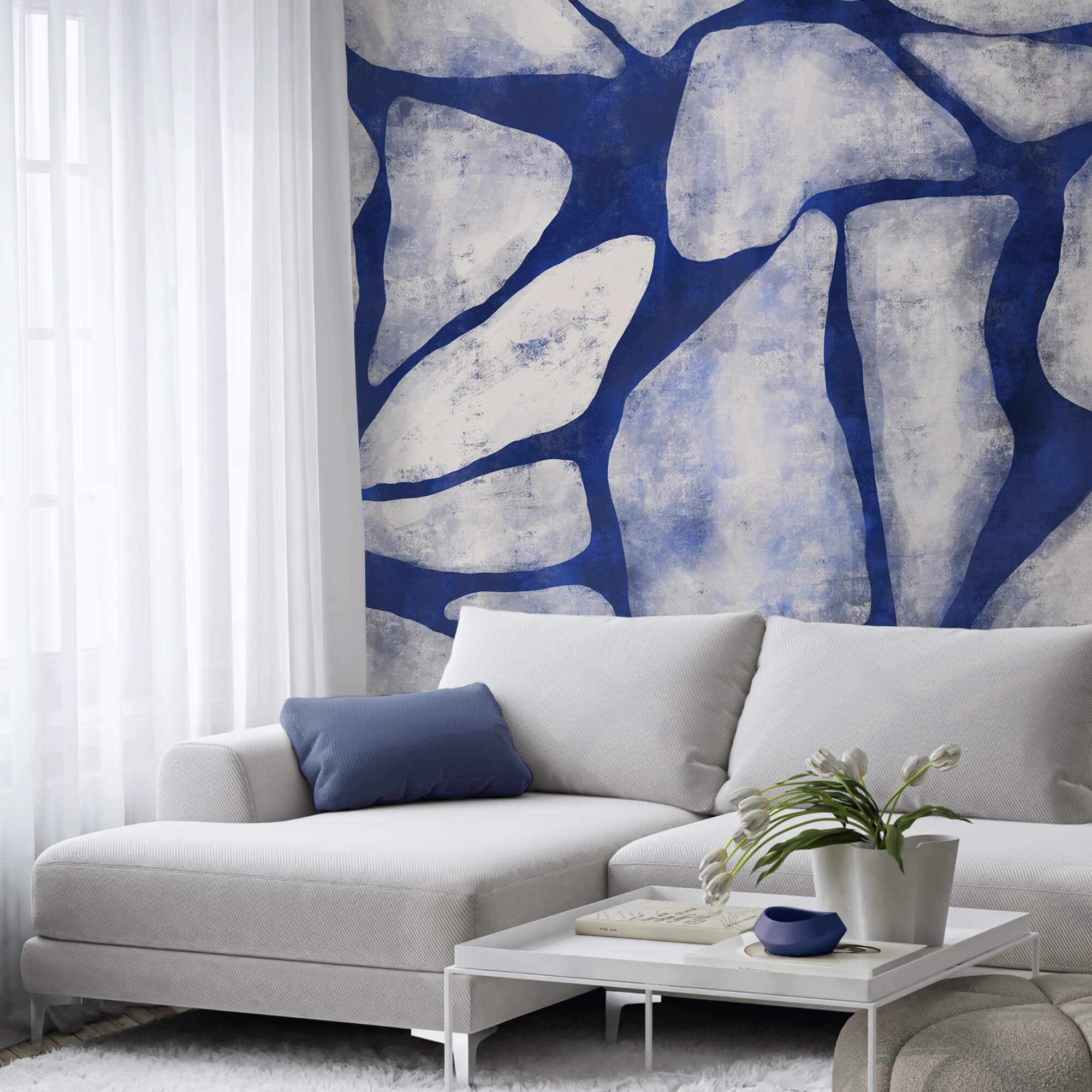 Blue and white pattern Blue and white pattern