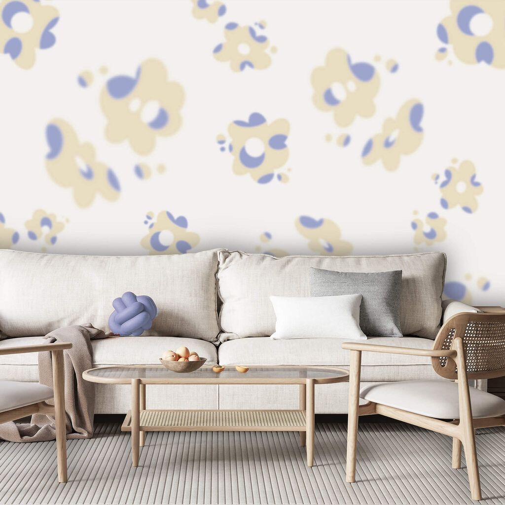 Pattern of flowers on a white background Pattern of flowers on a white background