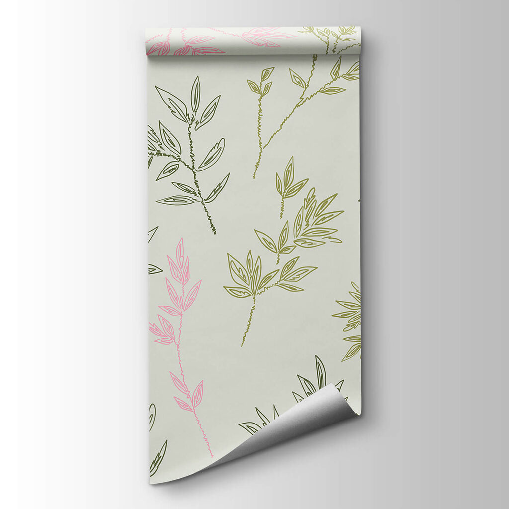 Pattern of leaves on a white background Pattern of leaves on a white background