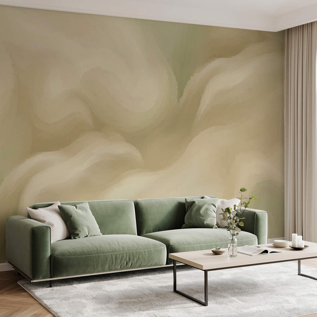 Soft, flowing abstract in light tones