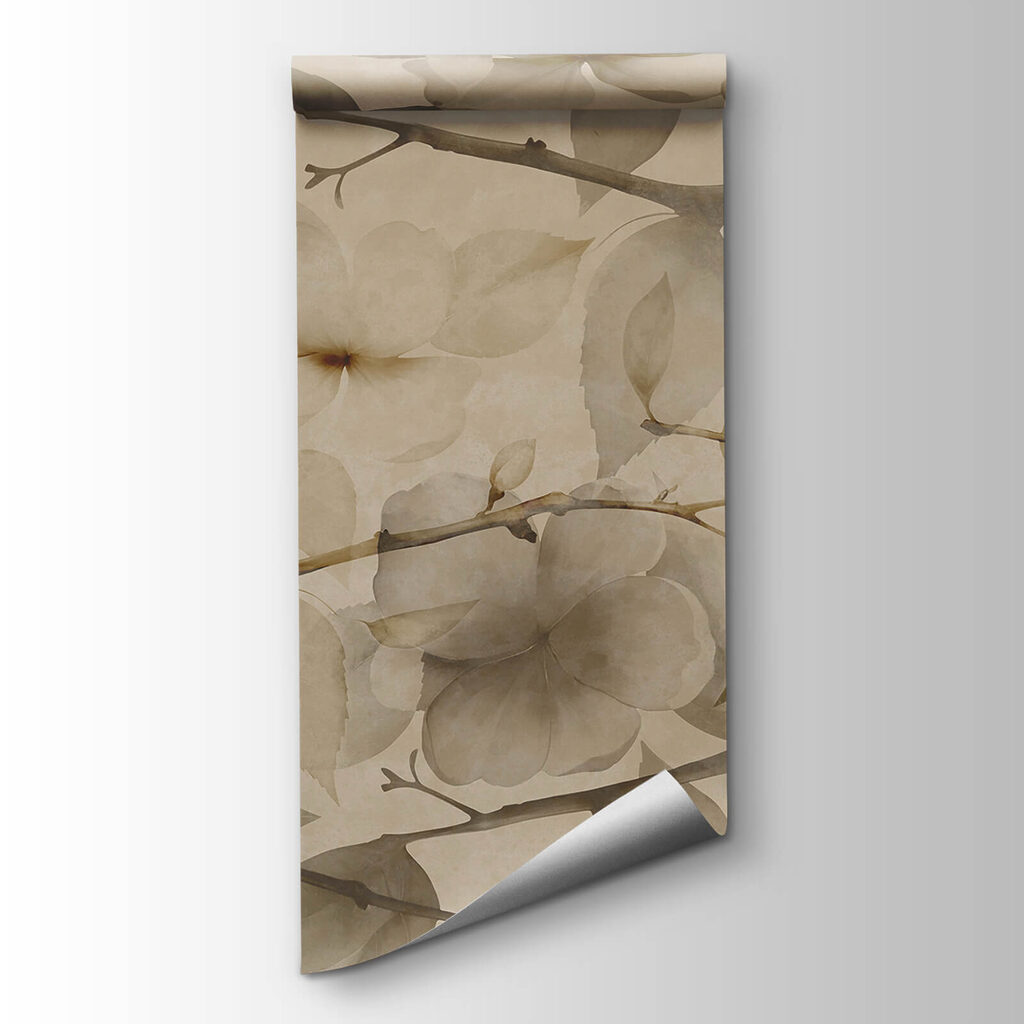 Soft florals on a muted background