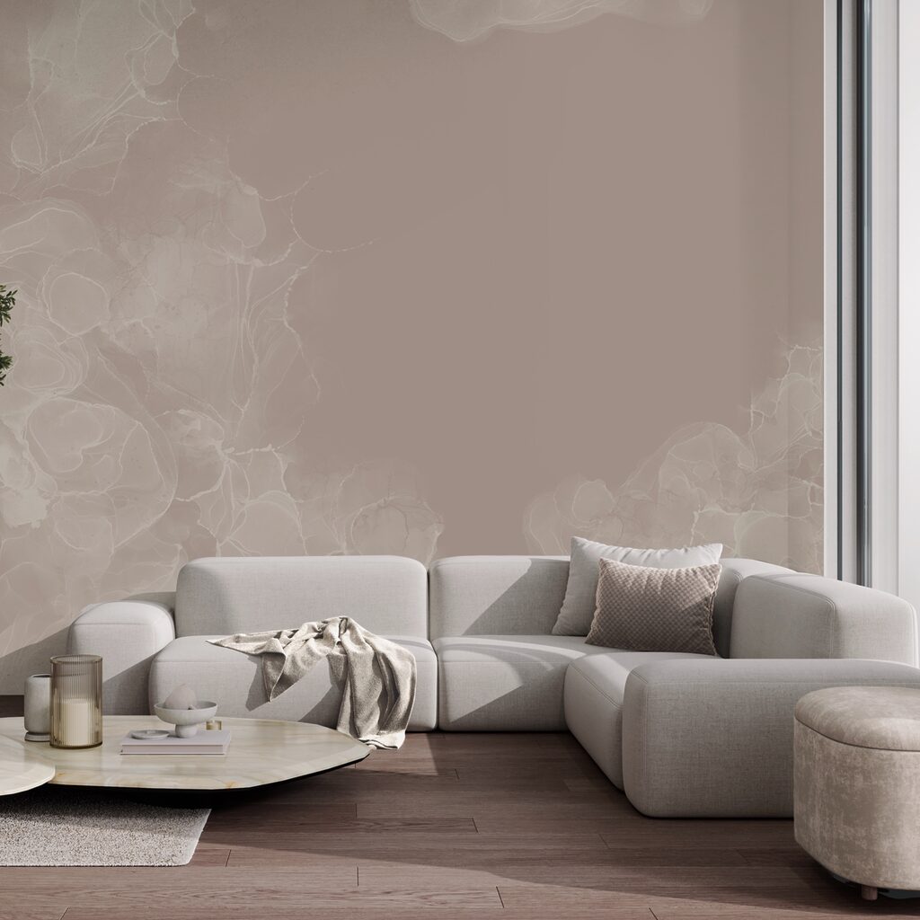 Misty swirls in soft hues