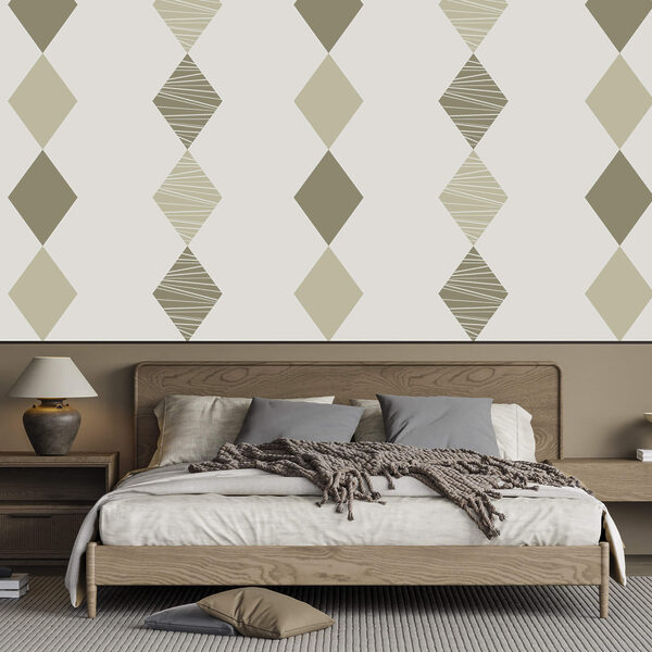 Pattern of rhombuses on a white background