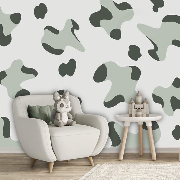 Wall mural Wall mural Pattern of black and white spots (SKU: t00663)