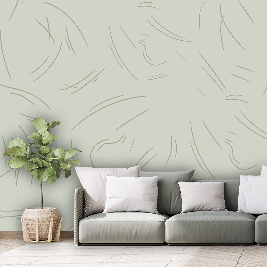 Soft lines create gentle movement