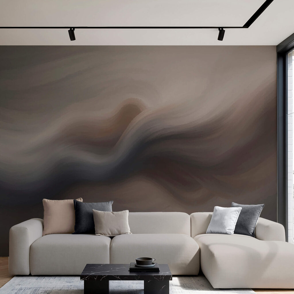 Soft waves of muted tones blending