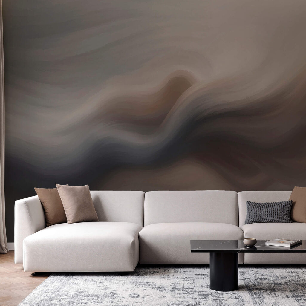 Soft waves of muted tones blending