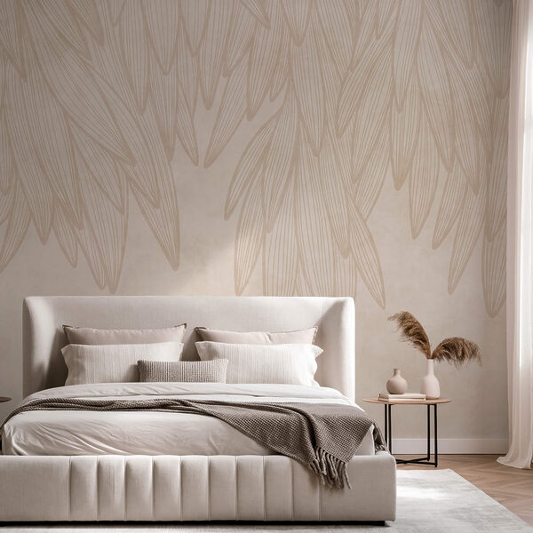Wall mural Wall mural Gentle organic textures in soft tones (SKU: t00675)