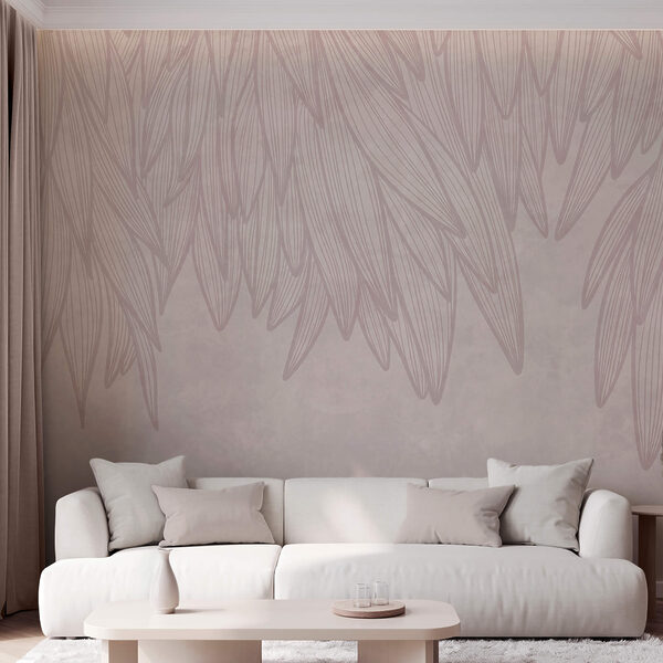 Wall mural Wall mural Soft, flowing lines in gentle hues (SKU: t00675v1)