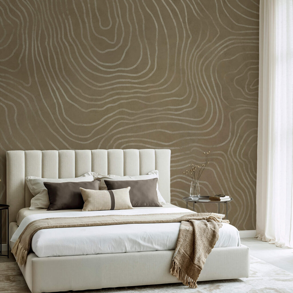 Brown surface with white lines
