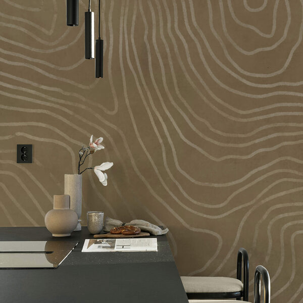 Brown surface with white lines