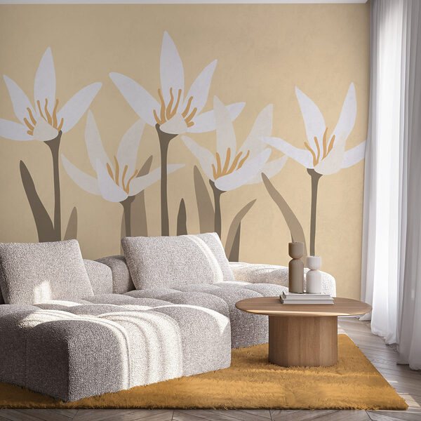 Group of white flowers Group of white flowers