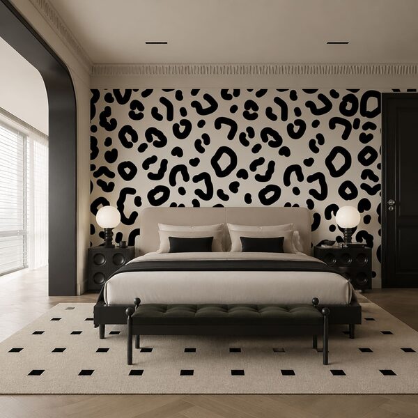 Wall mural Black and white pattern
