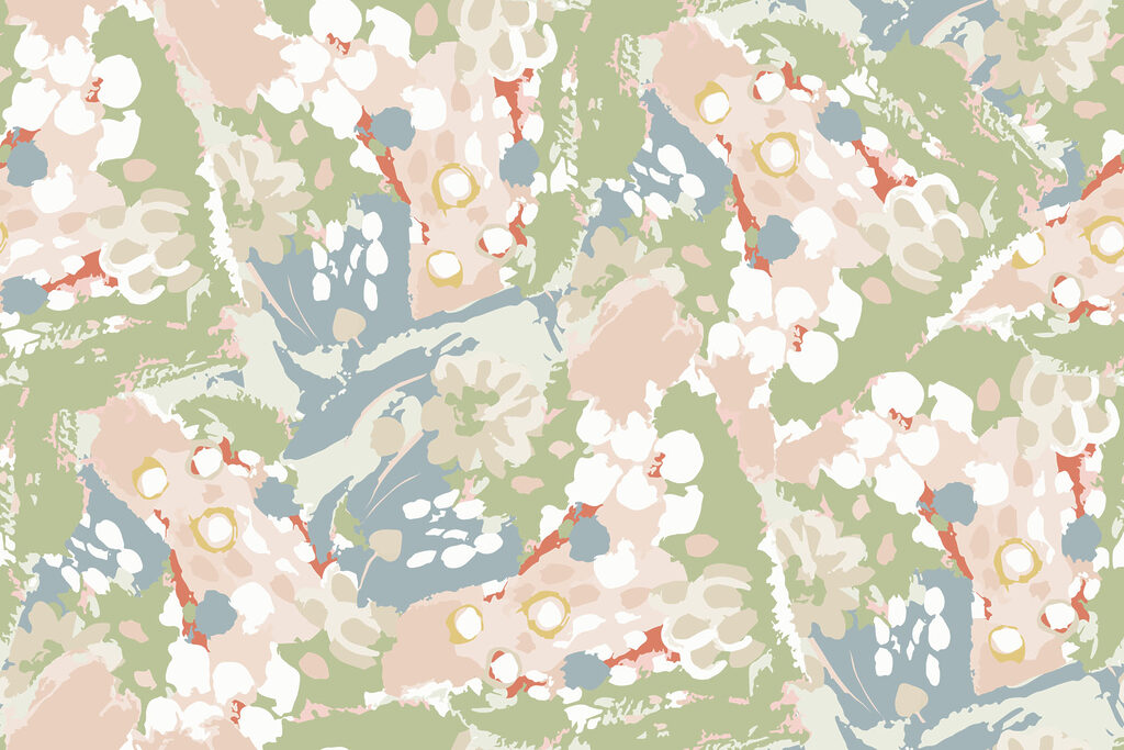 Colorful pattern with white and pink flowers Colorful pattern with white and pink flowers