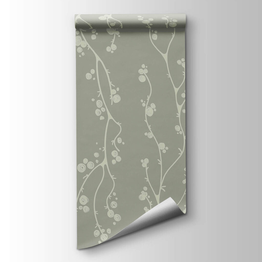 Group of vines with dots