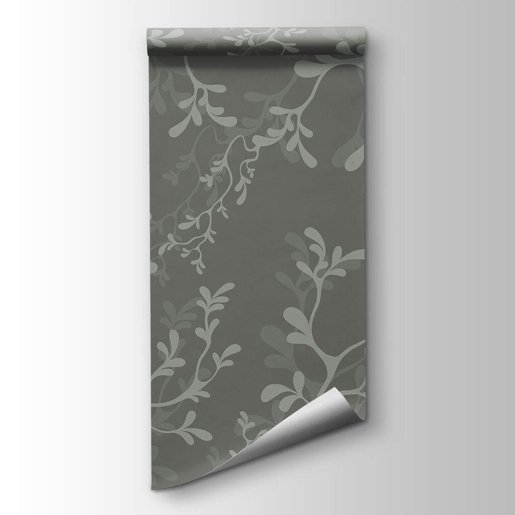 Grey background with branches