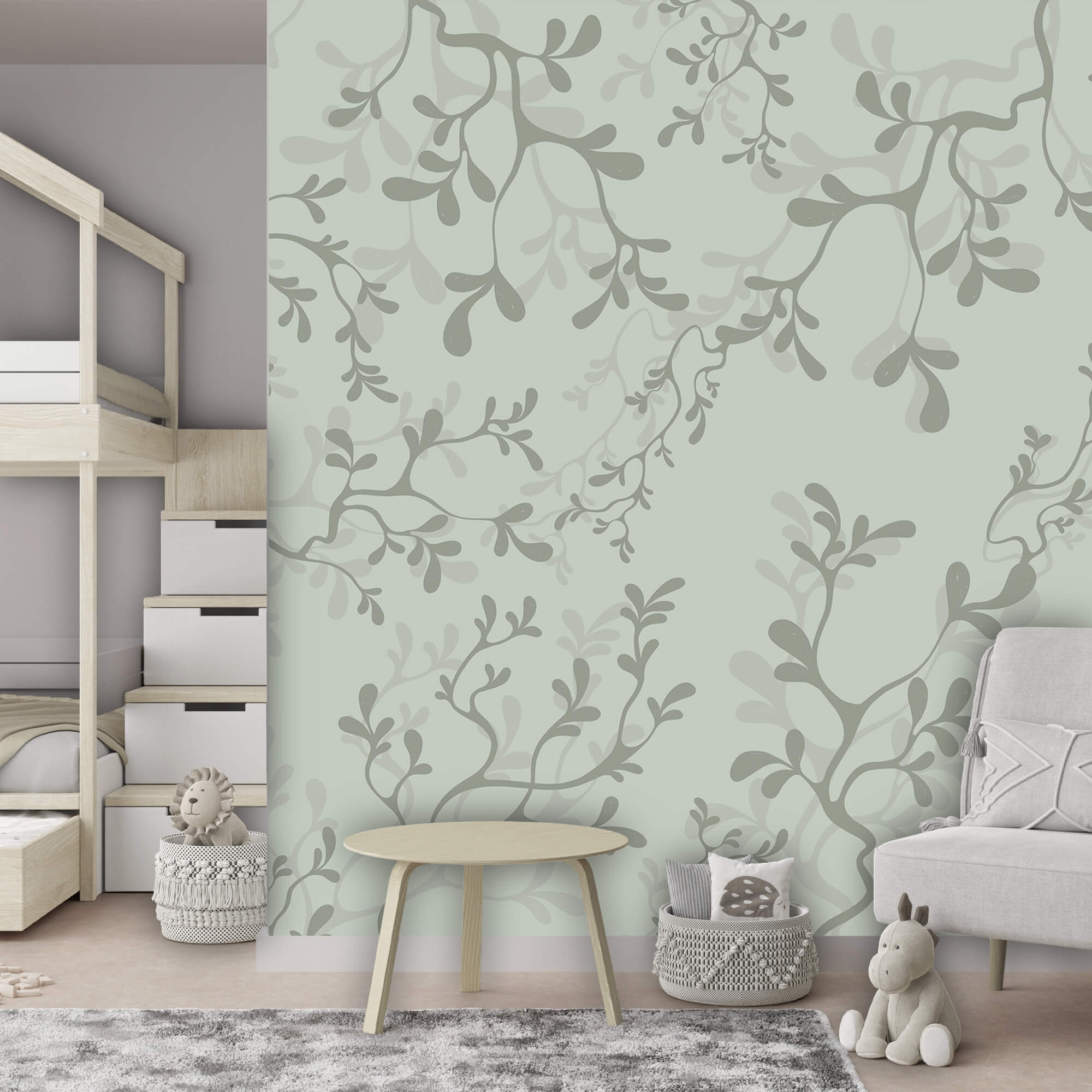 Pattern of branches and leaves