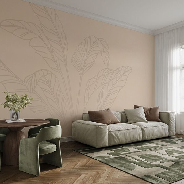 Delicate leaves on a soft backdrop
