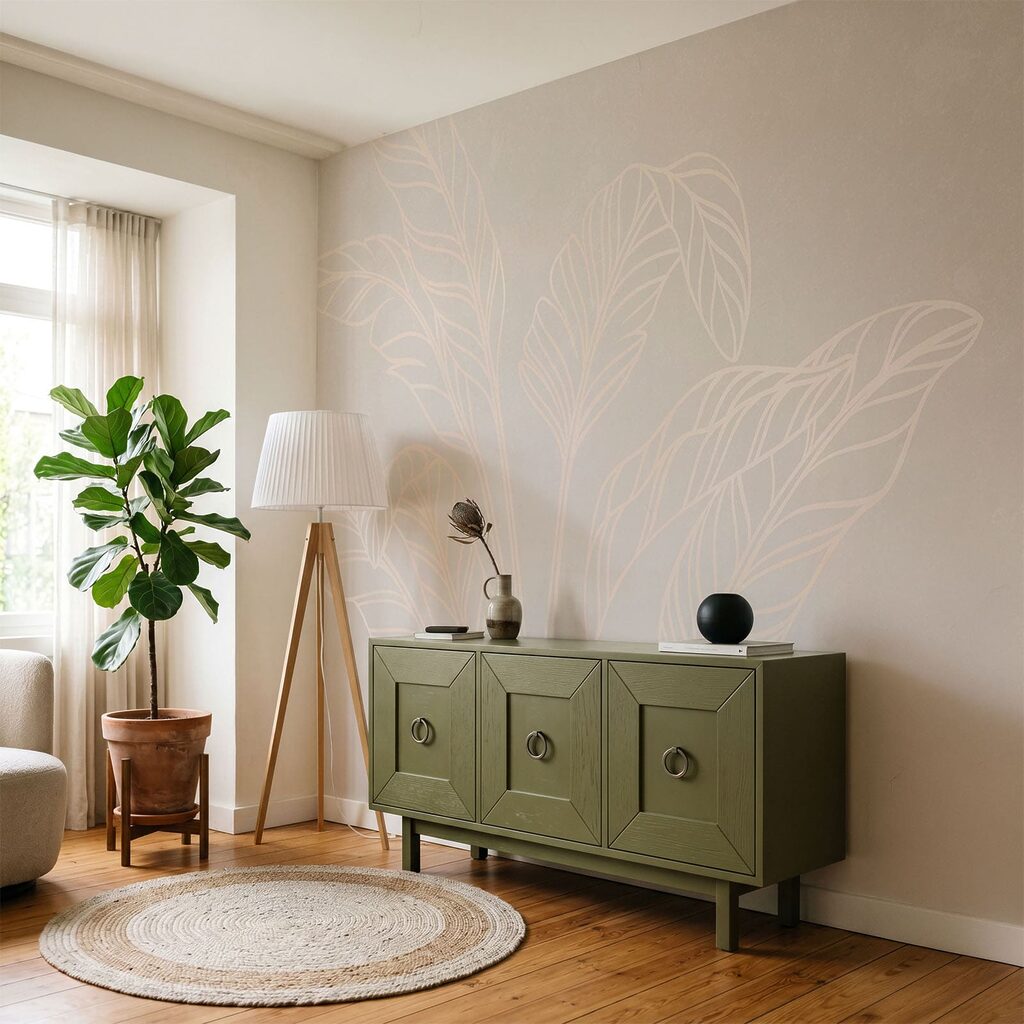 Elegant leaves on a soft backdrop