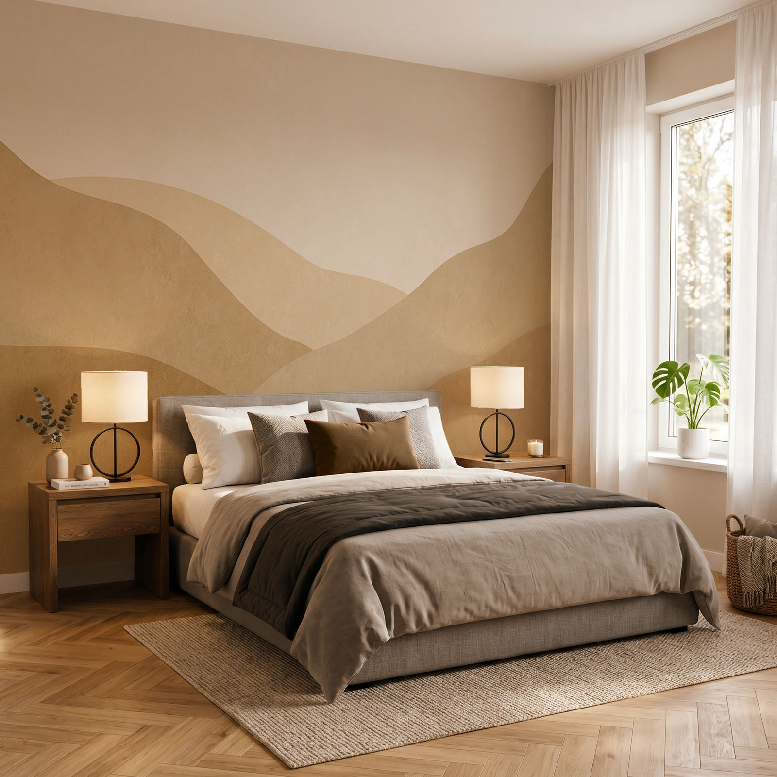 Brown hills with a white background