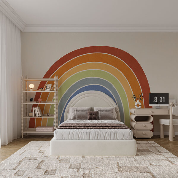 Wall mural Rainbow on a white background (SKU: t00722) Wall mural Wall mural Rainbow on a white background (SKU: t00722)