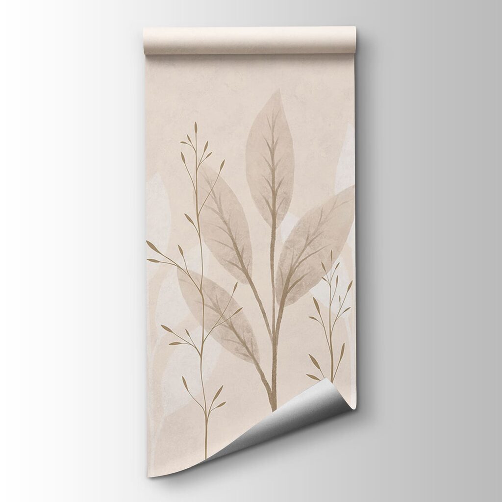 Gentle leaves on a soft background