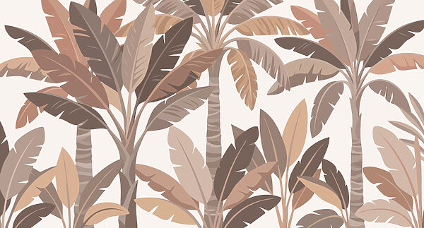 Pattern of palm trees
