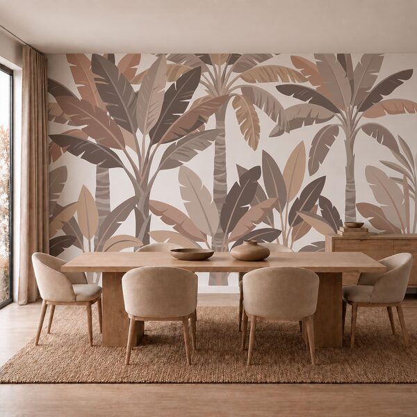 Pattern of palm trees