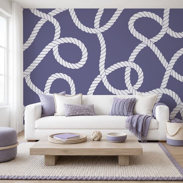Pattern of white rope