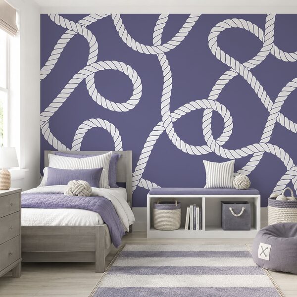Pattern of white rope