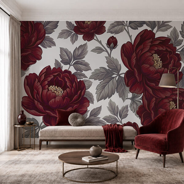 - Elegant floral design in rich colors - Elegant floral design in rich colors
