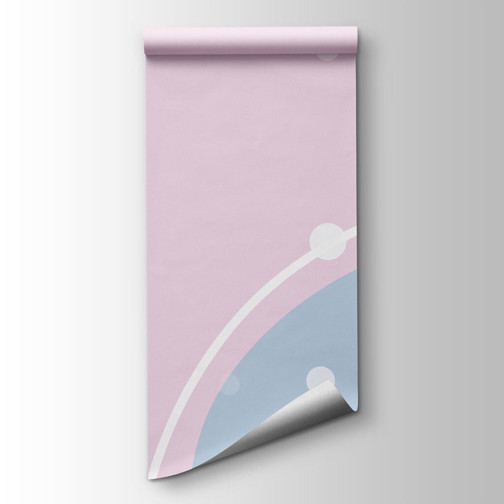 Pink and white liquid with white dots Pink and white liquid with white dots