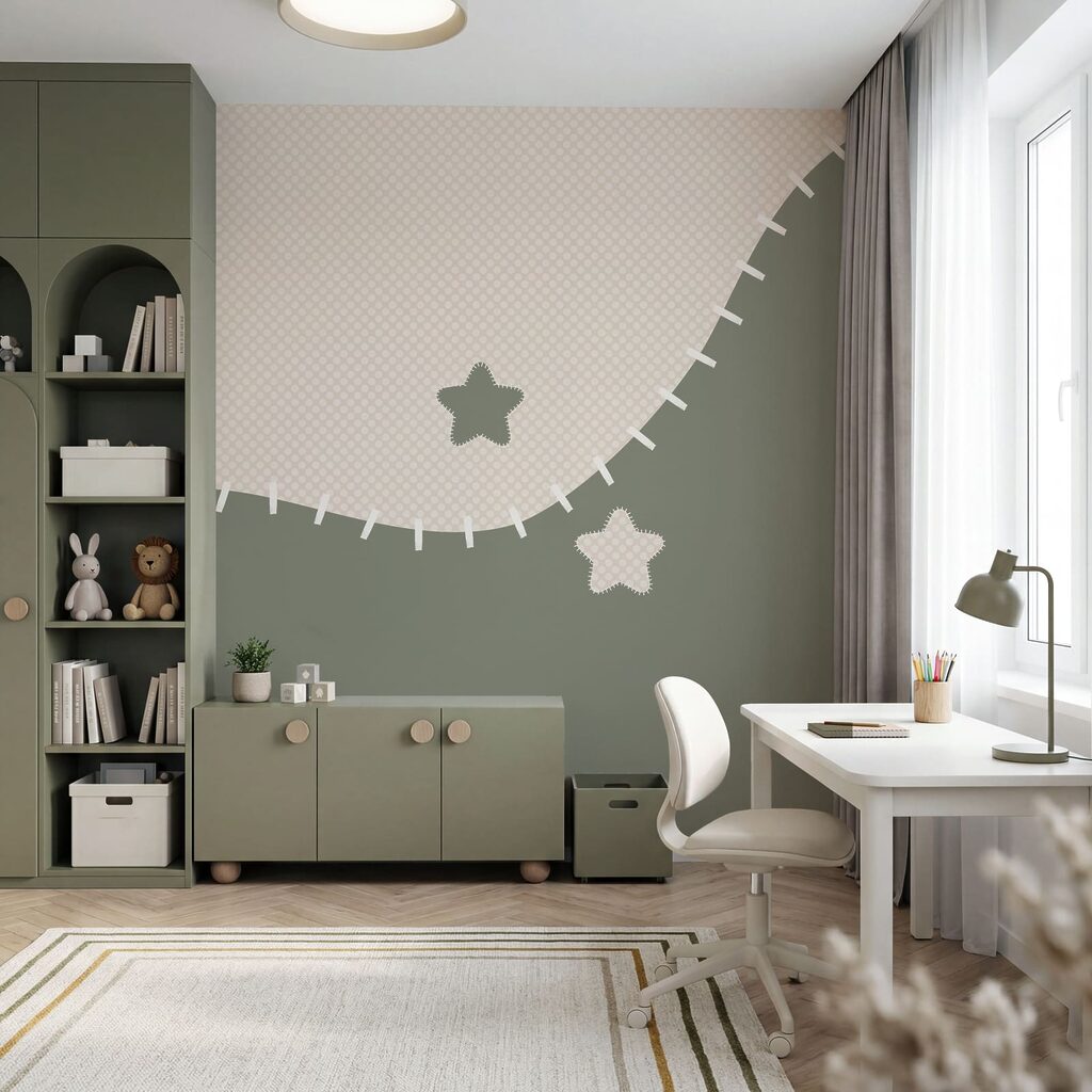 White and grey fabric with stars White and grey fabric with stars