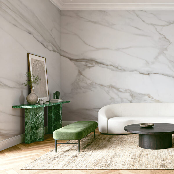 White marble with brown veins White marble with brown veins