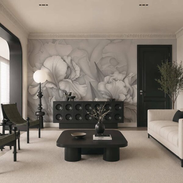 Elegant blooms in soft grayscale tones Elegant blooms in soft grayscale tones