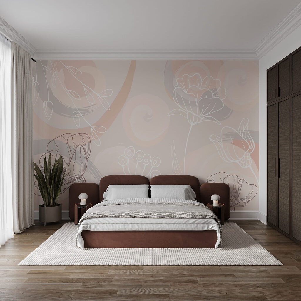 Soft floral patterns in gentle hues Soft floral patterns in gentle hues