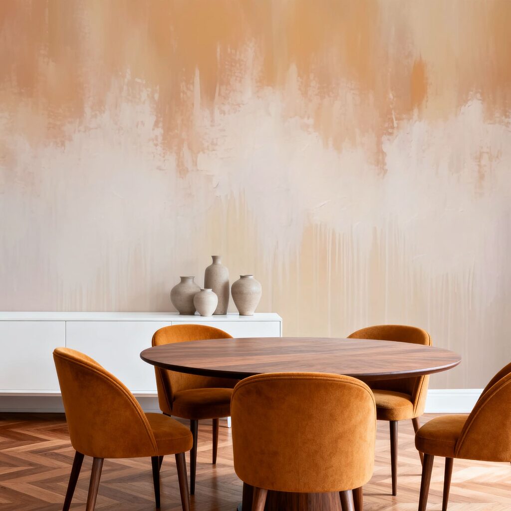 White and tan wall
